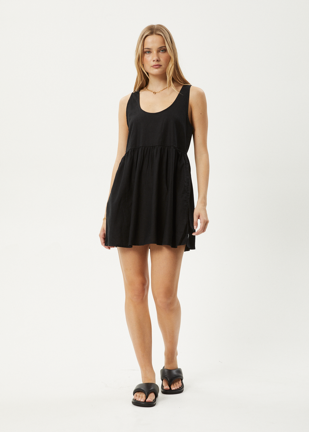 AFENDS Womens Jesse - Mini Dress - Black - Sustainable Clothing - Streetwear