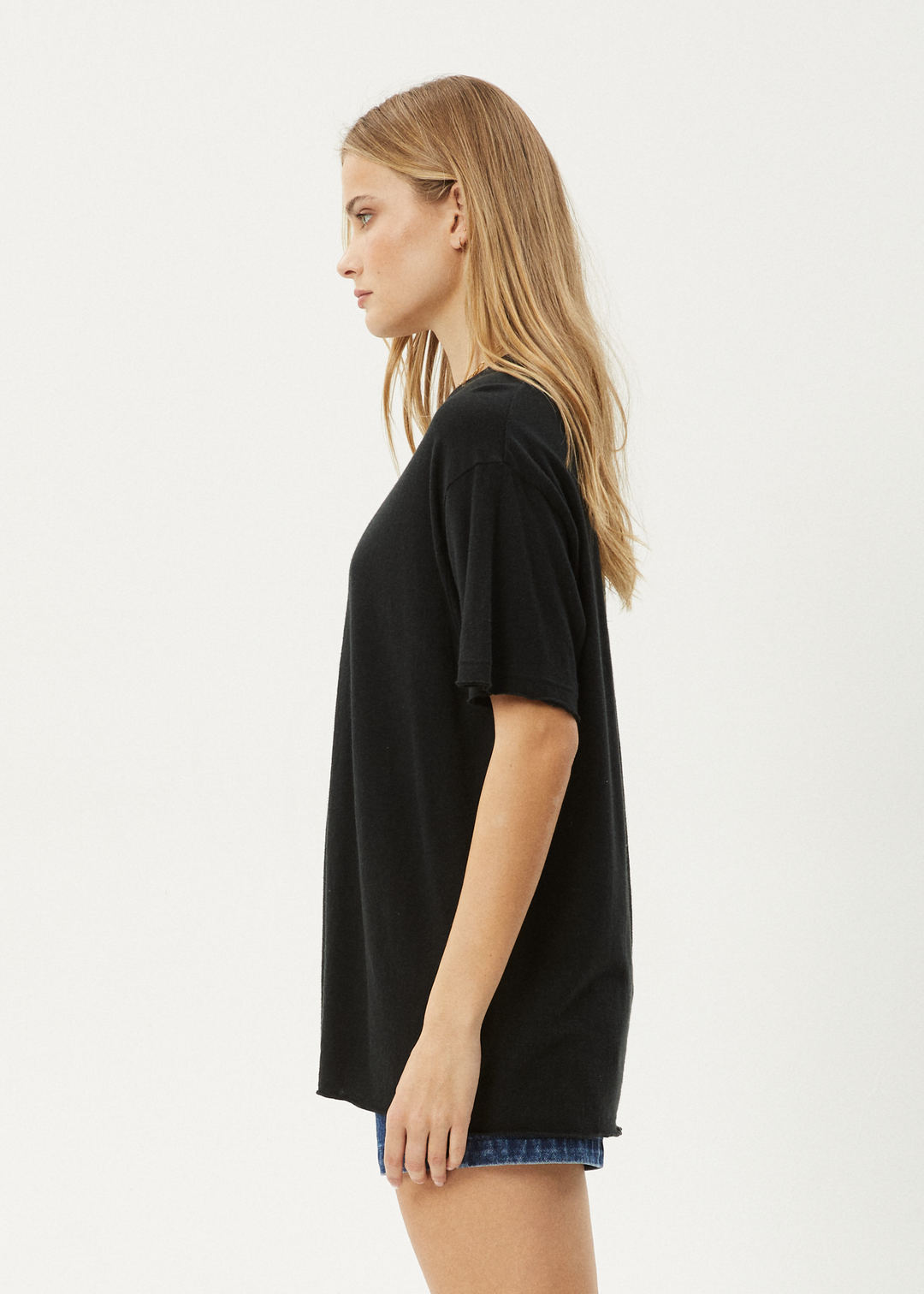 AFENDS Womens Slay - Oversized Tee - Black - Sustainable Clothing - Streetwear