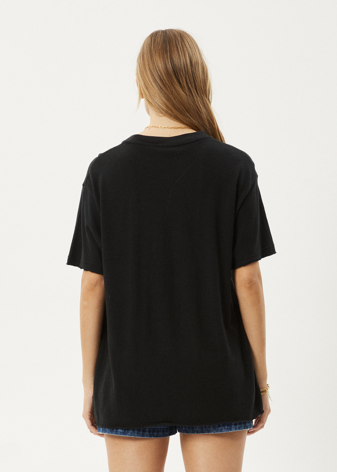 AFENDS Womens Slay - Oversized Tee - Black - Sustainable Clothing - Streetwear