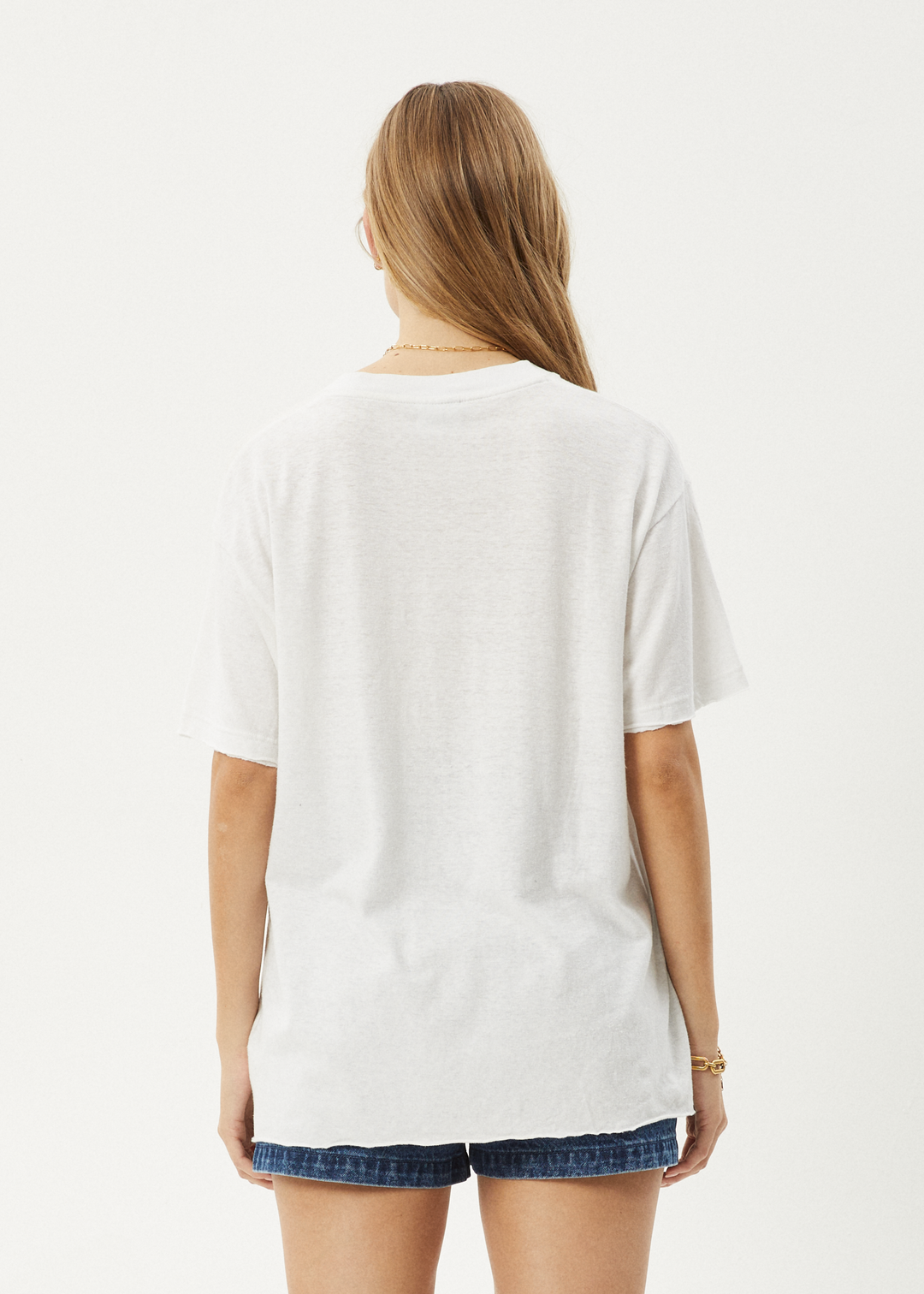 AFENDS Womens Slay - Oversized Tee - White - Sustainable Clothing - Streetwear