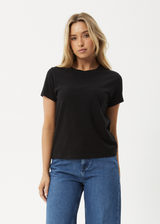 AFENDS Womens Eden - Regular Fit Tee - Black - Afends womens eden   regular fit tee   black   sustainable clothing   streetwear