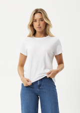 AFENDS Womens Eden - Regular Fit Tee - White - Afends womens eden   regular fit tee   white