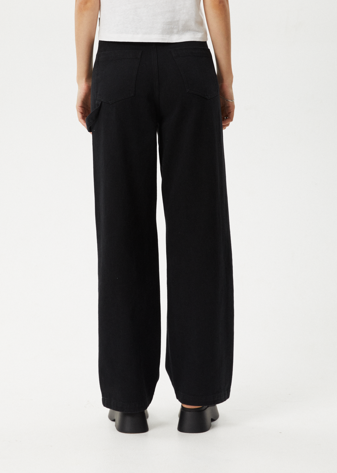 AFENDS Womens Roads - Carpenter Pant - Black - Sustainable Clothing - Streetwear