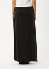 AFENDS Womens Grace - Cupro Maxi Skirt - Black - Afends womens grace   cupro maxi skirt   black   sustainable clothing   streetwear