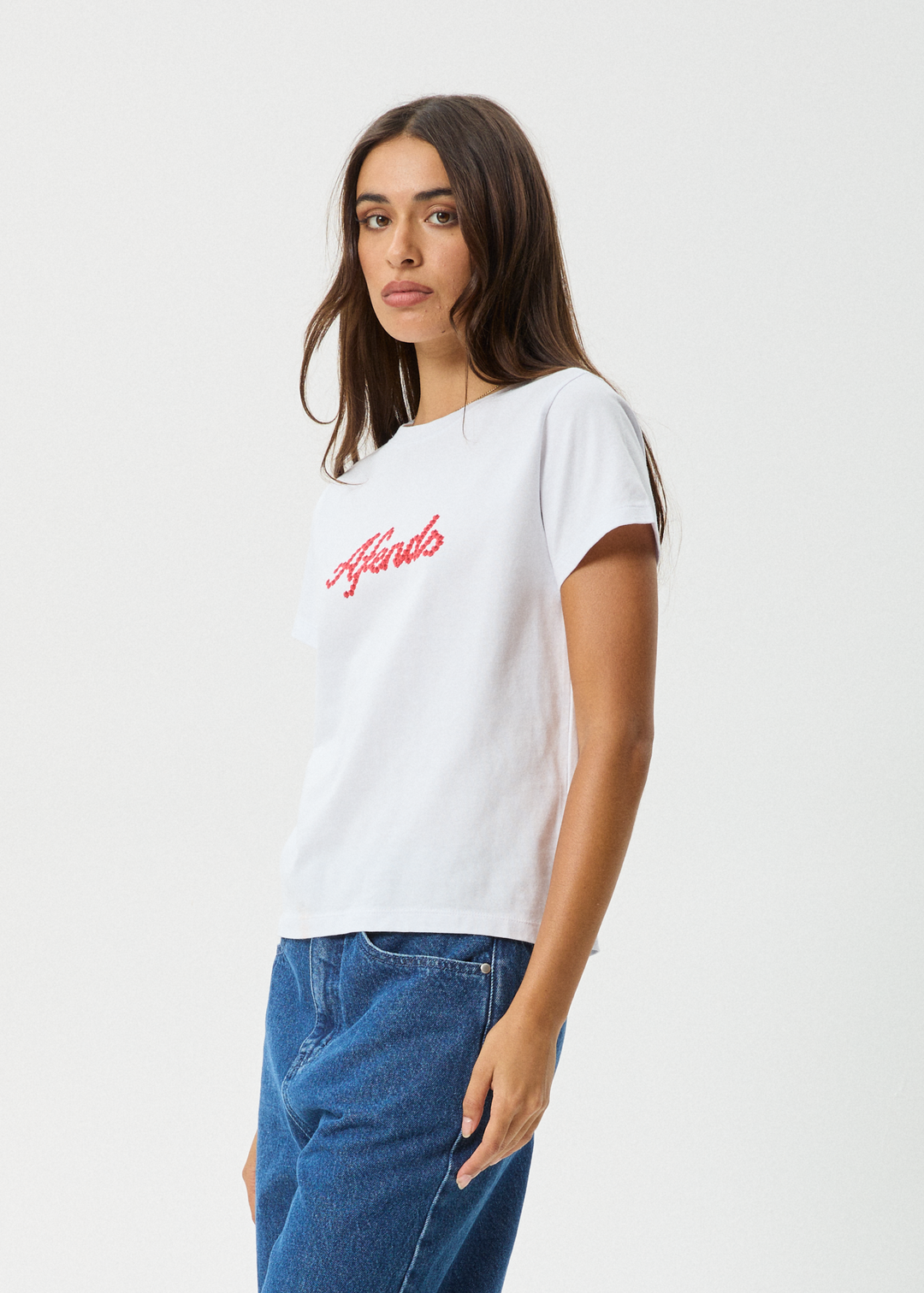 AFENDS Womens Garden Buds - Classic T-Shirt - White - Sustainable Clothing - Streetwear