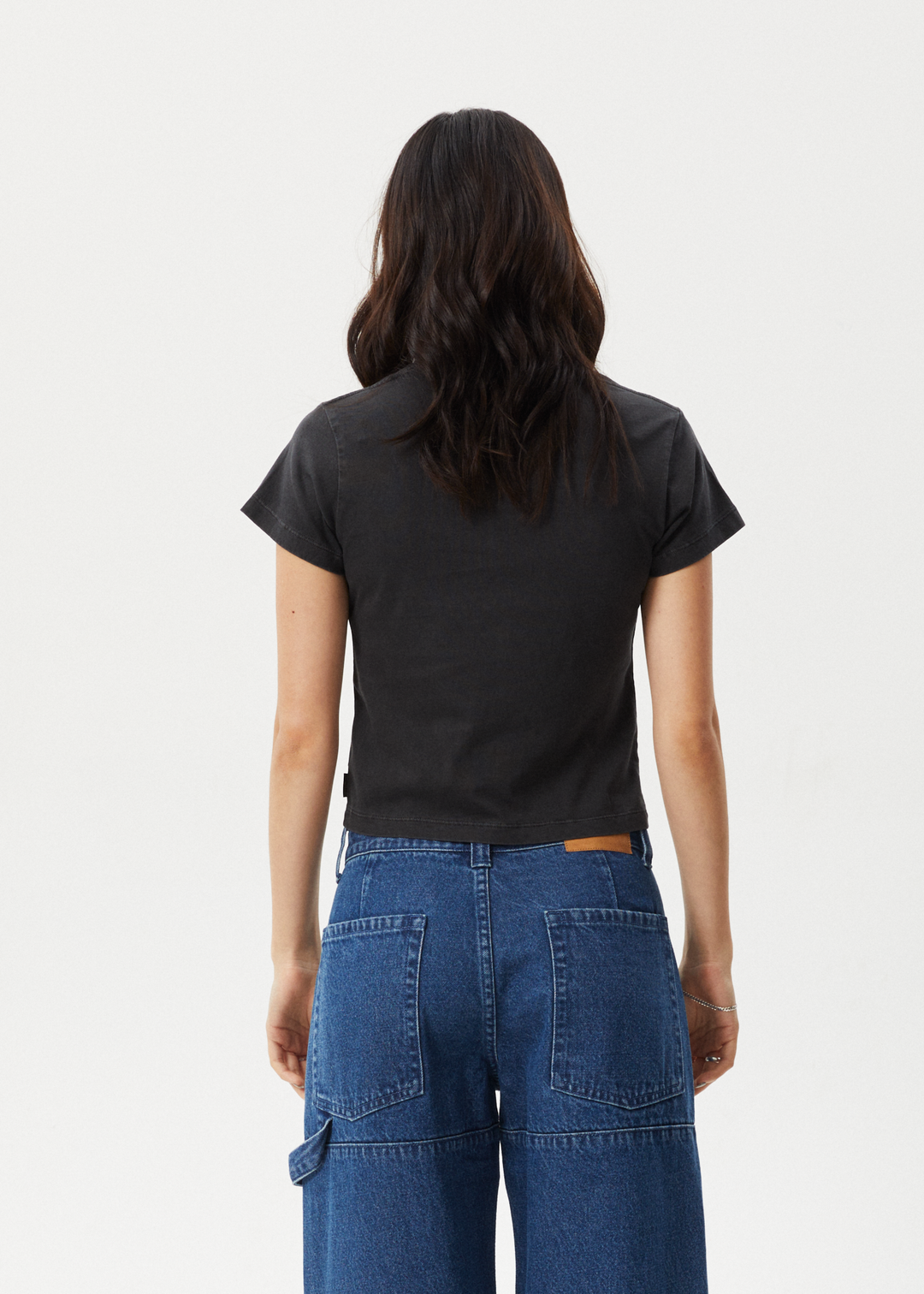 AFENDS Womens Magic - Baby Tee - Stone Black - Sustainable Clothing - Streetwear