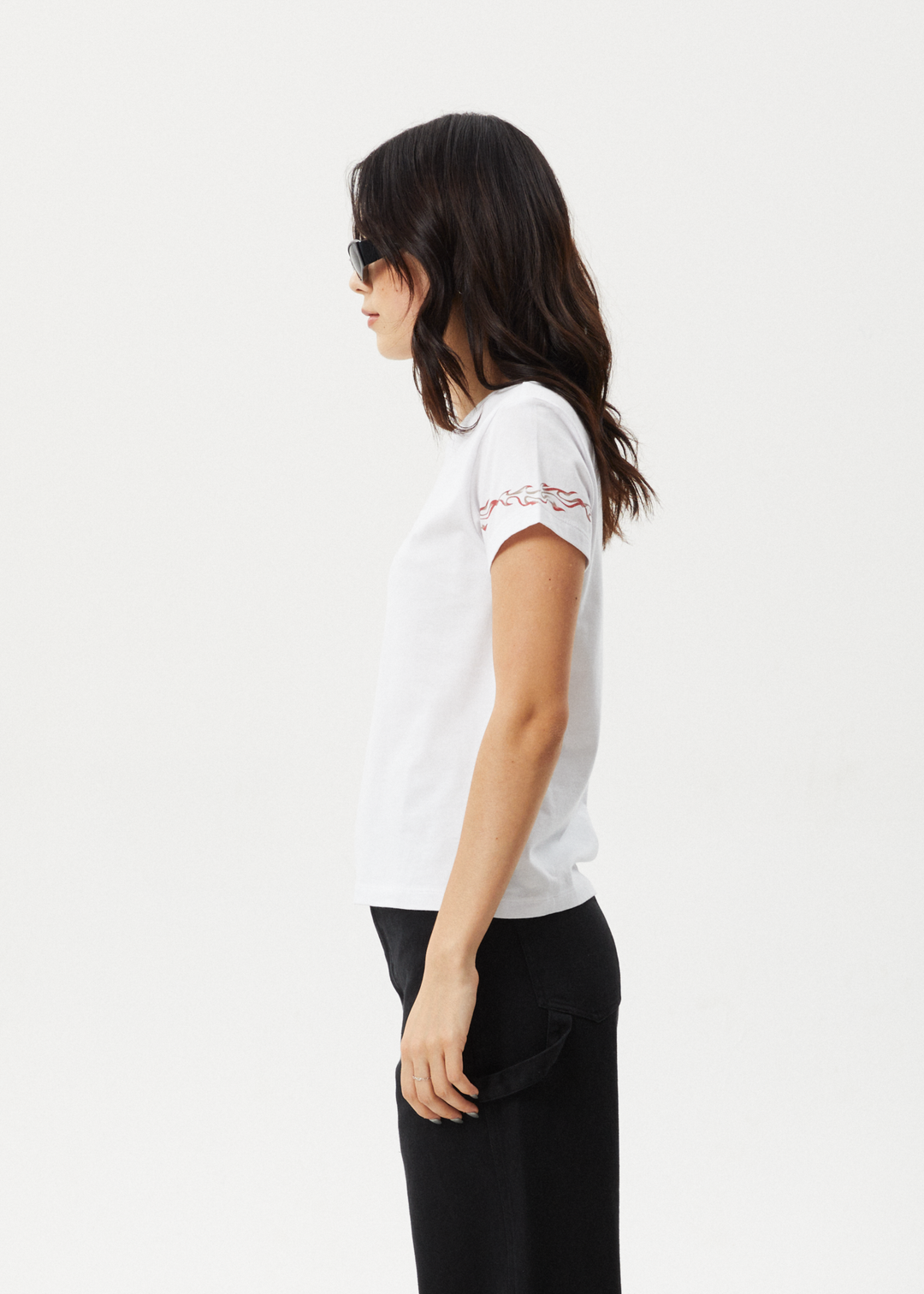 AFENDS Womens Scorched - Regular Tee - White - Sustainable Clothing - Streetwear