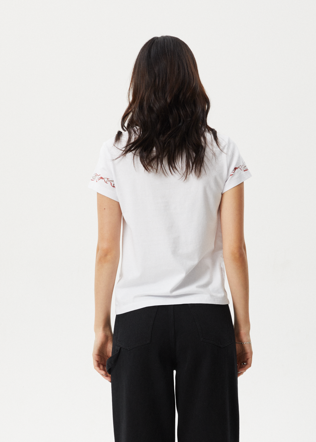 AFENDS Womens Scorched - Regular Tee - White - Sustainable Clothing - Streetwear