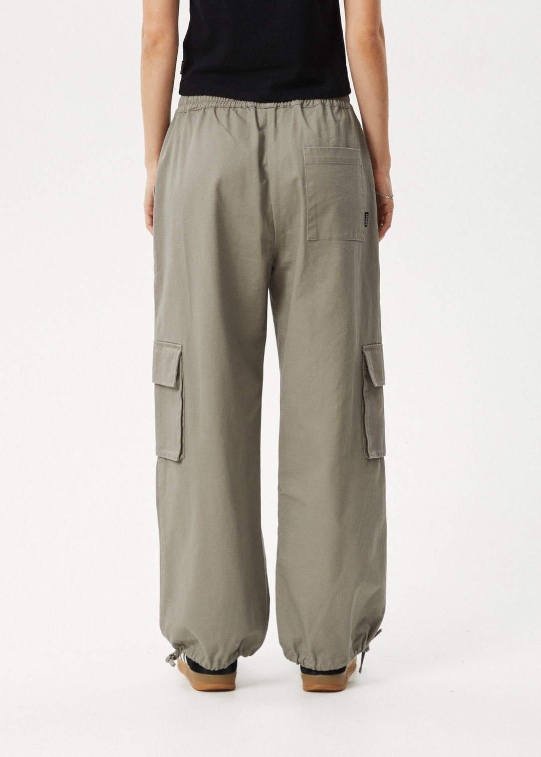 AFENDS Womens Tasman - Cargo Pants - Grey Olive - Sustainable Clothing - Streetwear