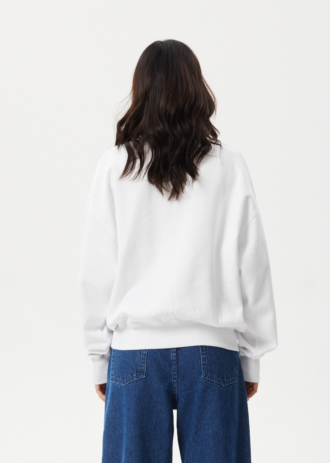 AFENDS Womens Flourish - Crew Neck - White - Sustainable Clothing - Streetwear