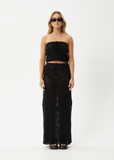 AFENDS Womens Riley - Knit Maxi Skirt - Black - Afends womens riley   knit maxi skirt   black   sustainable clothing   streetwear