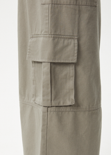 AFENDS Womens Tasman - Cargo Maxi Skirt - Grey Olive - Afends womens tasman   cargo maxi skirt   grey olive   sustainable clothing   streetwear