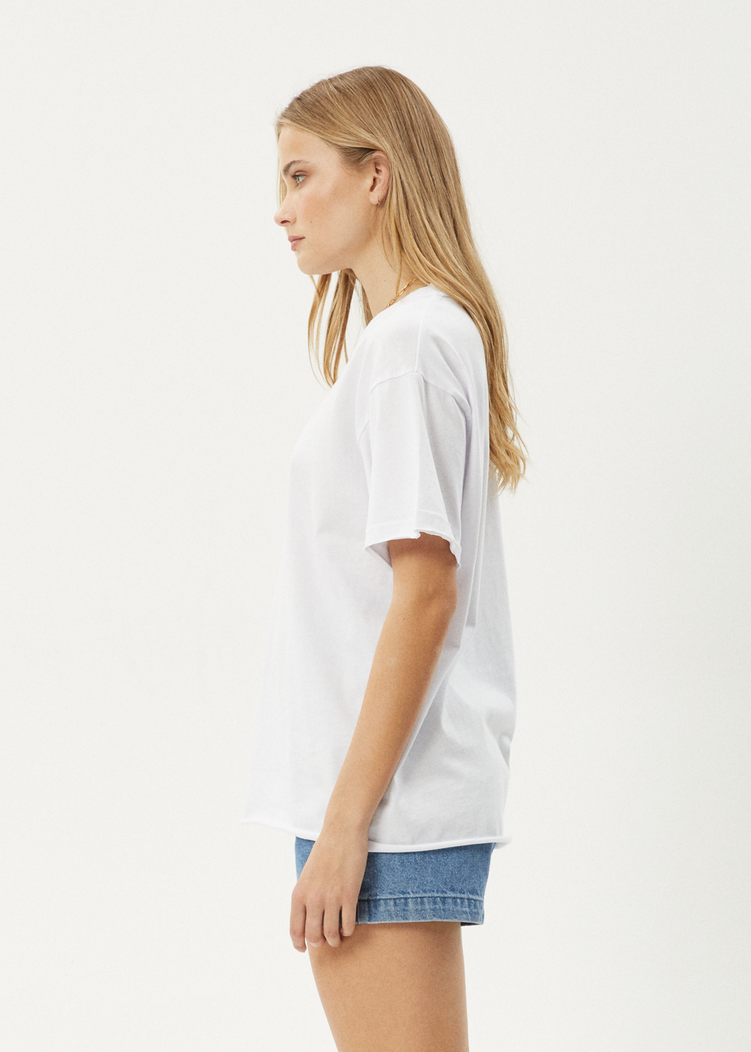 AFENDS Womens No Fury - Oversized Tee - White - Sustainable Clothing - Streetwear