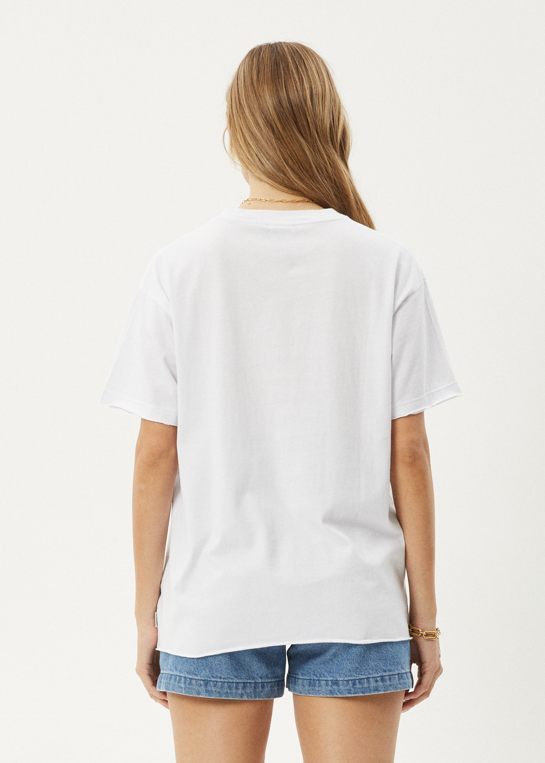 AFENDS Womens Sunny - Oversized Tee - White - Sustainable Clothing - Streetwear