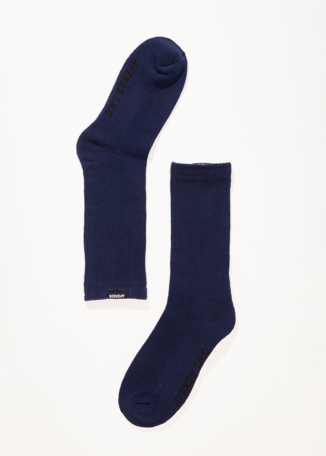 Afends Mens Everyday - Hemp Socks One Pack - Navy - Sustainable Clothing - Streetwear