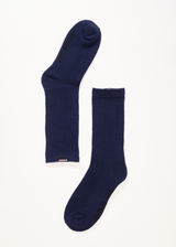 Afends Mens Everyday - Hemp Socks One Pack - Navy - Afends mens everyday   hemp socks one pack   navy   sustainable clothing   streetwear