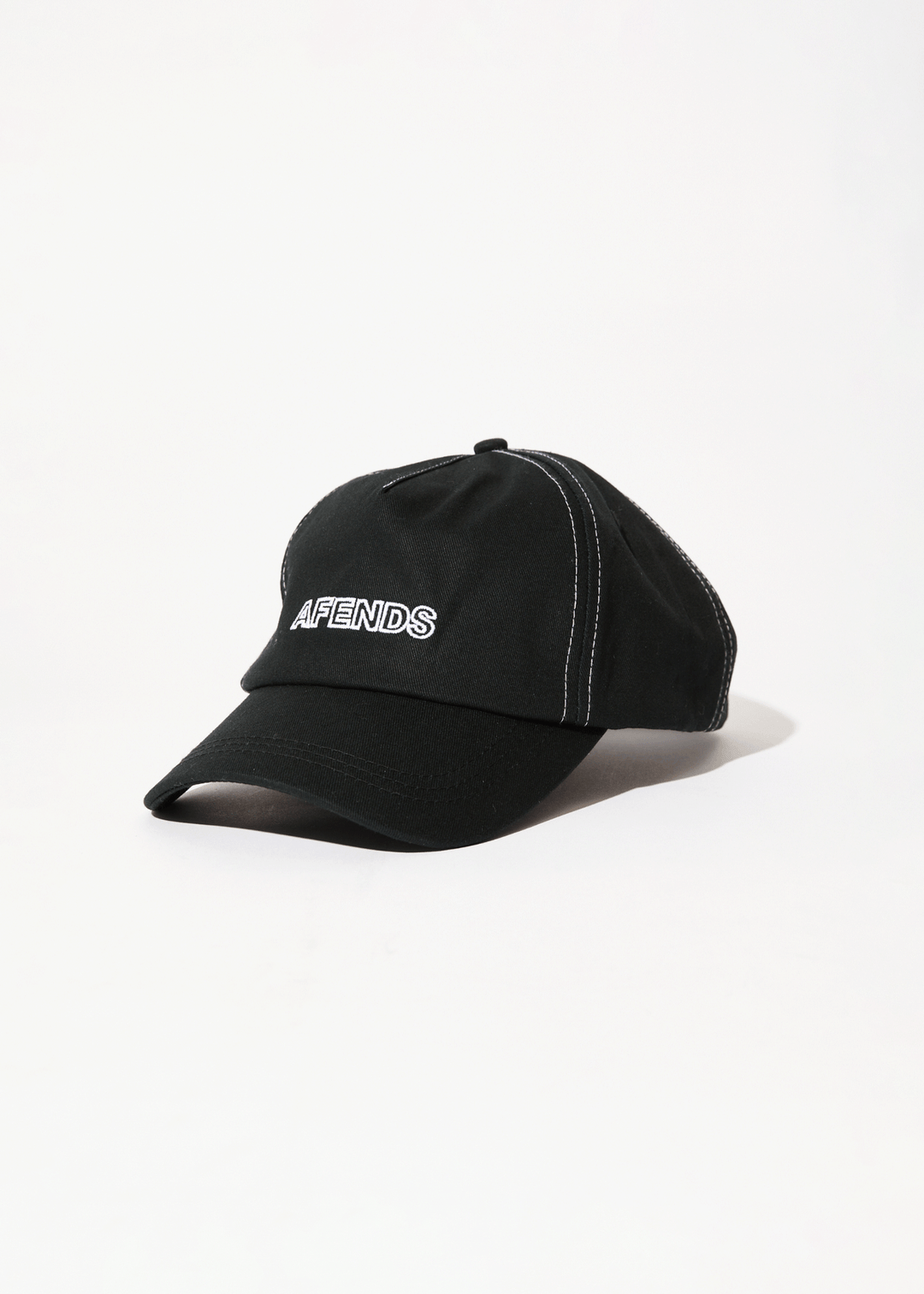 AFENDS Mens Outline - Recycled Trucker Cap - Black - Sustainable Clothing - Streetwear