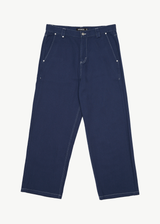 AFENDS Mens Pablo - Recycled Baggy Pant - Navy - Afends mens pablo   recycled baggy pant   navy   sustainable clothing   streetwear