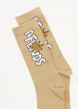 Afends Unisex Sunshine - Crew Socks - Cement - Afends unisex sunshine   crew socks   cement   sustainable clothing   streetwear