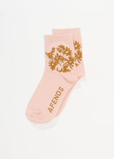 Afends Unisex Vise - Hemp Crew Socks - Lotus - Afends unisex vise   hemp crew socks   lotus   sustainable clothing   streetwear
