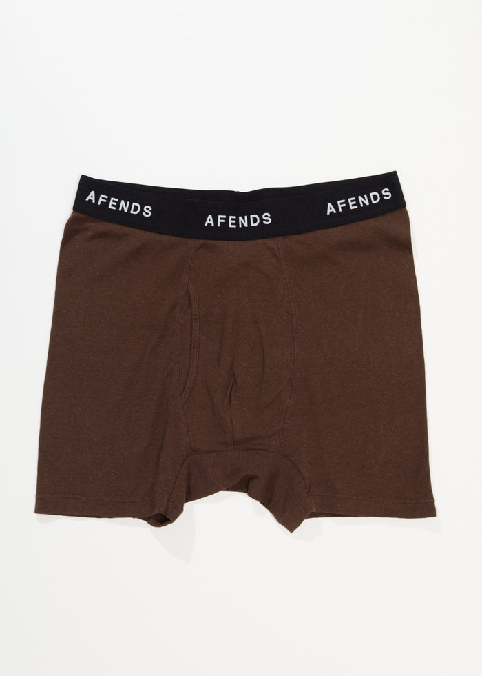 Afends Mens Absolute - Hemp Boxer Briefs - Earth - Sustainable Clothing - Streetwear