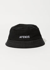 Afends Unisex Diggers - Recycled Bucket Hat - Black - Afends unisex diggers   recycled bucket hat   black   sustainable clothing   streetwear