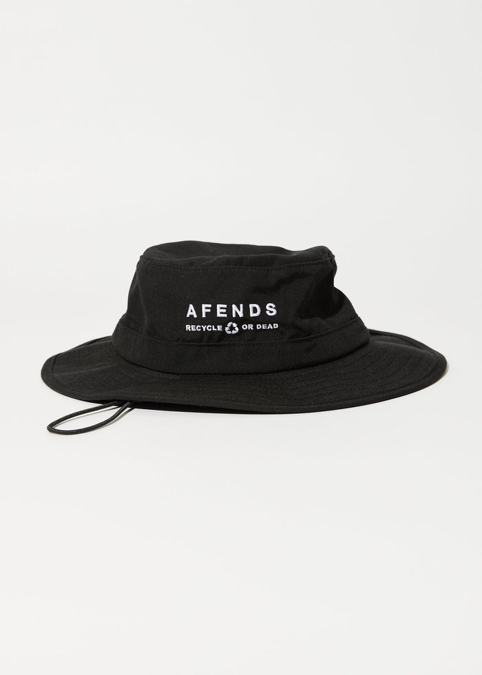 Afends Unisex Calico - Recycled Bucket Hat - Black - Sustainable Clothing - Streetwear