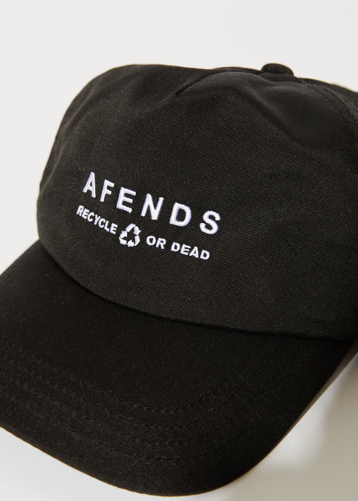 Afends Unisex Calico - Recycled Cap - Black - Sustainable Clothing - Streetwear