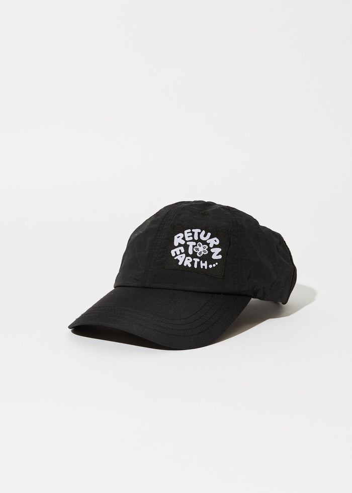 Afends Unisex Earthling - Recycled Baseball Cap - Black - Sustainable Clothing - Streetwear