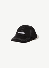Afends Unisex Vinyl - 6 Panel Cap - Black - Afends unisex vinyl   6 panel cap   black   sustainable clothing   streetwear