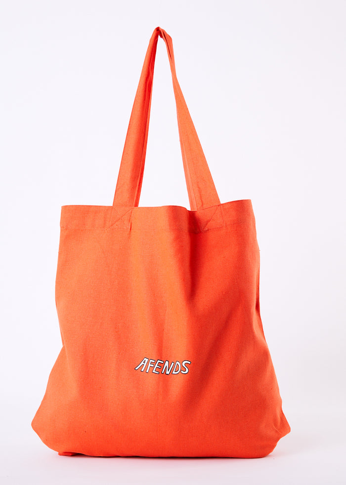 Afends Unisex Mushy - Recycled Tote Bag - Coral - Sustainable Clothing - Streetwear