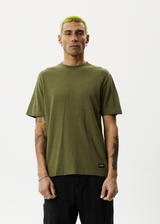 Afends Mens Classic - Hemp Retro T-Shirt - Military - Afends mens classic   hemp retro t shirt   military   sustainable clothing   streetwear