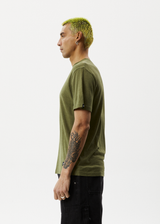 Afends Mens Classic - Hemp Retro T-Shirt - Military - Afends mens classic   hemp retro t shirt   military   sustainable clothing   streetwear
