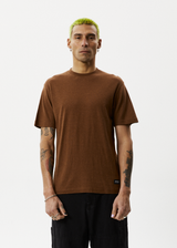 Afends Mens Classic - Hemp Retro T-Shirt - Toffee - Afends mens classic   hemp retro t shirt   toffee   sustainable clothing   streetwear