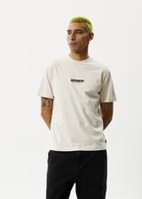 Afends Mens Vinyl - Retro Logo T-Shirt - Moonbeam - Afends mens vinyl   retro logo t shirt   moonbeam   sustainable clothing   streetwear