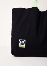 Afends Unisex Natural Technology - Hemp Oversized Tote Bag - Black - Afends unisex natural technology   hemp oversized tote bag   black   sustainable clothing   streetwear
