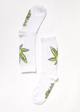 Afends Unisex Coasting - Hemp Crew Socks - White - Afends unisex coasting   hemp crew socks   white   sustainable clothing   streetwear