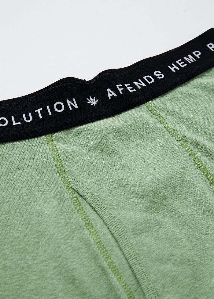 Afends Mens THC - Hemp Boxer Briefs - Moss - Sustainable Clothing - Streetwear