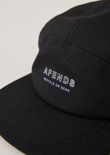 Afends Unisex Misprint - Organic Panelled Cap - Black - Afends unisex misprint   organic panelled cap   black   sustainable clothing   streetwear