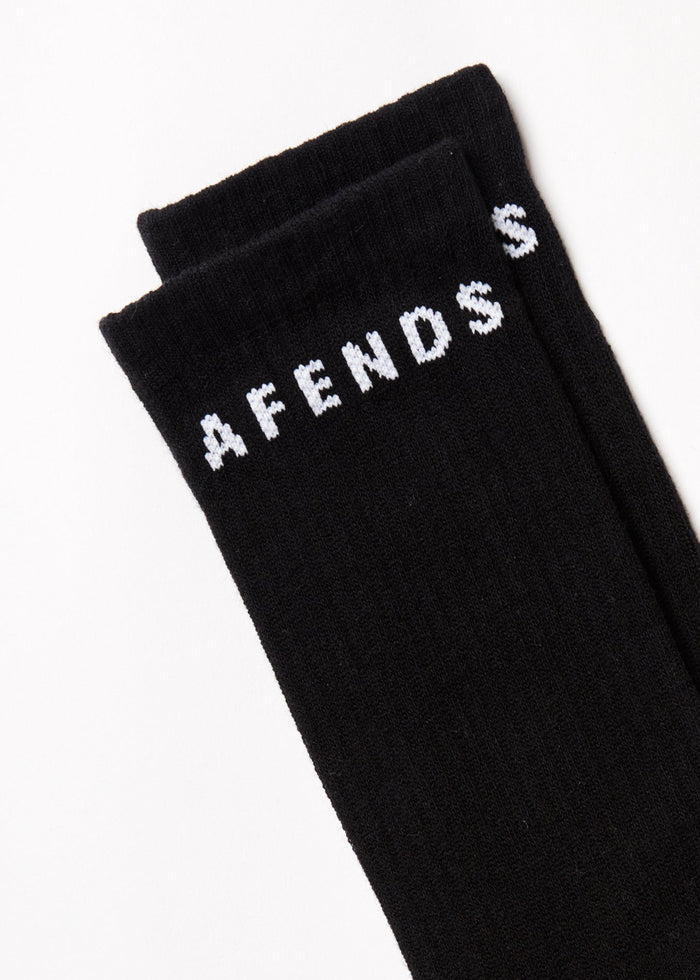Afends Unisex Contrast - Recycled Socks Two Pack - Multi - Sustainable Clothing - Streetwear