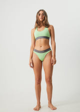 Afends Womens Molly - Hemp Sports Crop - Lime Green - Afends womens molly   hemp sports crop   lime green   sustainable clothing   streetwear