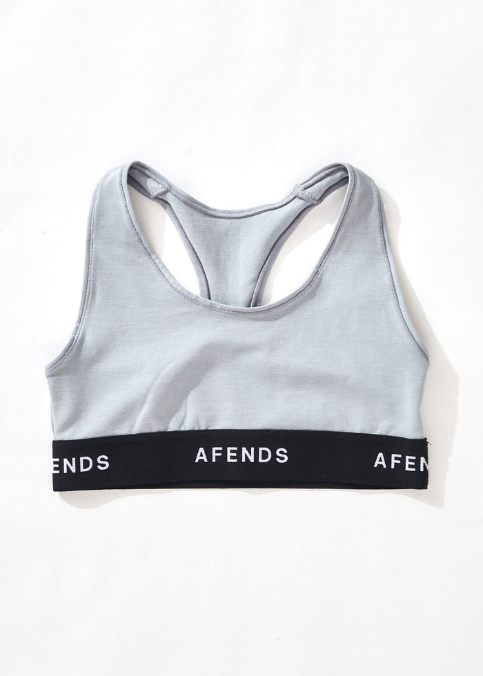 Afends Womens Molly - Hemp Sports Crop - Shadow - Sustainable Clothing - Streetwear