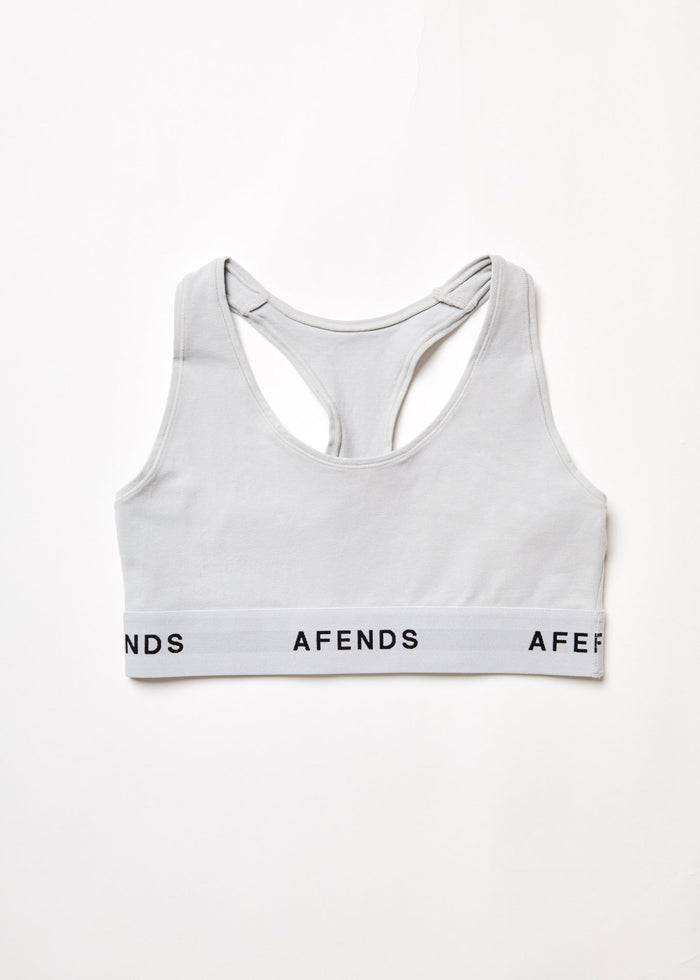 Afends Womens Molly - Hemp Sports Crop - Smoke - Sustainable Clothing - Streetwear