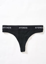 Afends Womens Molly - Hemp G-String Briefs 3 Pack - Black - Afends womens molly   hemp g string briefs 3 pack   black   sustainable clothing   streetwear