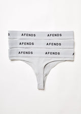 Afends Womens Molly - Hemp G-String Briefs 3 Pack - Smoke - Afends womens molly   hemp g string briefs 3 pack   smoke   sustainable clothing   streetwear