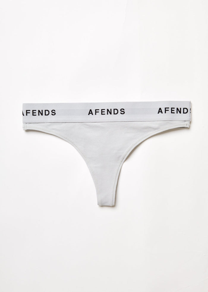 Afends Womens Molly - Hemp G-String Briefs 3 Pack - Smoke - Sustainable Clothing - Streetwear