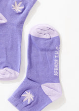 Afends Unisex Revolution - Hemp Crew Socks - Plum - Afends unisex revolution   hemp crew socks   plum   sustainable clothing   streetwear
