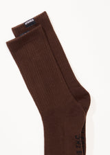 Afends Mens Everyday - Hemp Socks One Pack - Coffee - Afends mens everyday   hemp socks one pack   coffee   sustainable clothing   streetwear