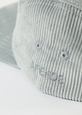 Afends Unisex Attention - Organic Corduroy Panelled Cap - Grey - Afends unisex attention   organic corduroy panelled cap   grey   sustainable clothing   streetwear