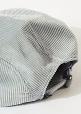 Afends Unisex Attention - Organic Corduroy Panelled Cap - Grey - Afends unisex attention   organic corduroy panelled cap   grey   sustainable clothing   streetwear
